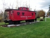 the caboose in its setting
