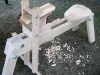 the old style craftsman\'s bench David works from
