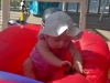 Annabelle in Sam's pool toy