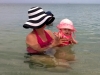 Mommy and Annabelle enjoying vacation