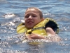 CJ loved swimming too