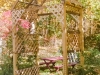 Rose Arbor is the new entrance to the enclosed garden area