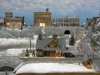 Snow scene diorama