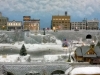 Notice the ice skaters on the pond