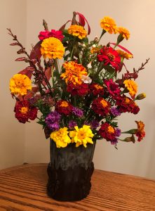 November bouquet in my Gramma's vase