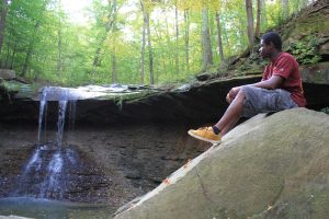 quiet time by a stream