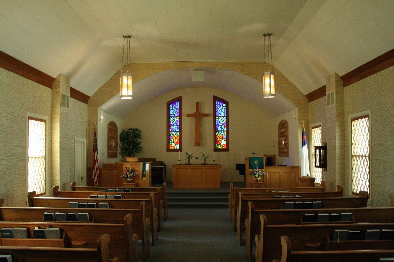 Church sanctuary interior