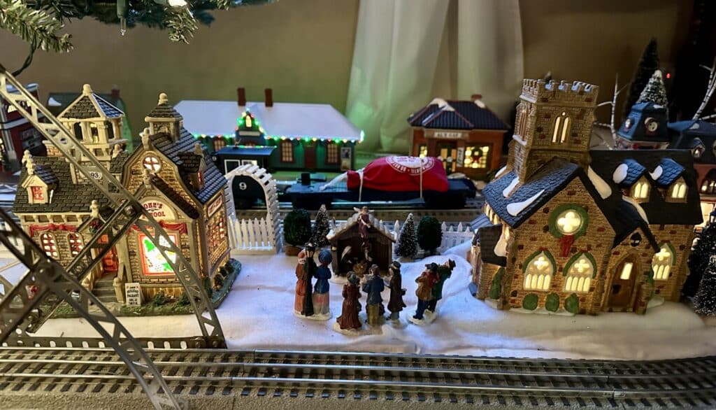 Christmas Village Manger Scene Carolers